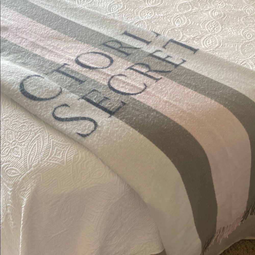 Victoria's Secret Pink and Gray Towel
